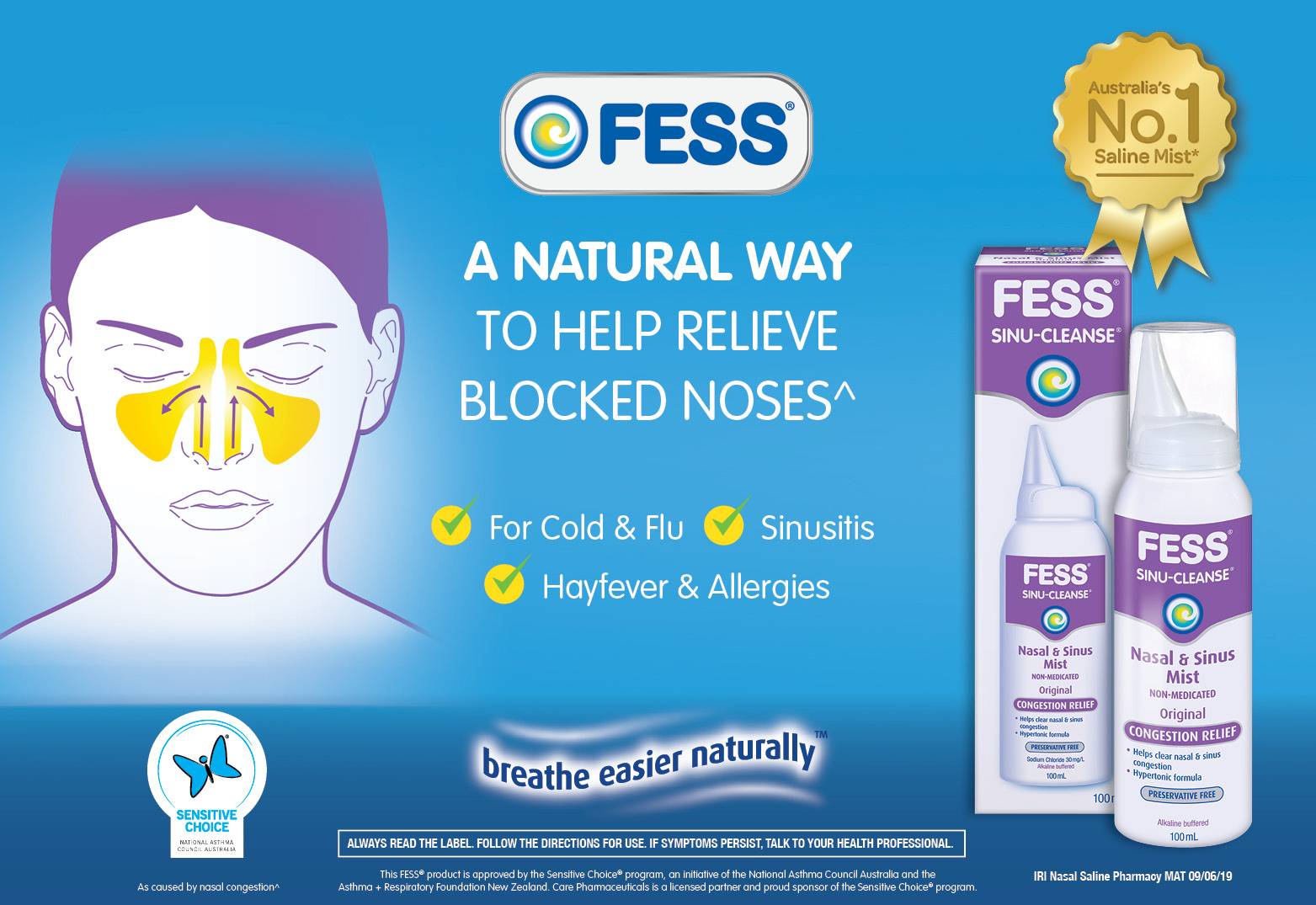 FESS<sup>®</sup> SINU-CLEANSE Nasal & Sinus Mist