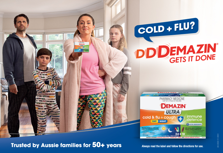 Demazin® Ultra Cold & Flu + Cough + Immune Defence