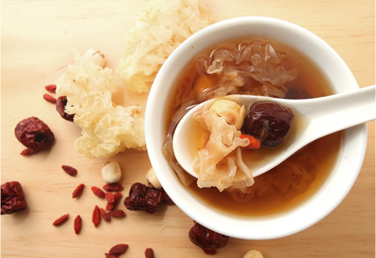 Chinese snow fungus soup.